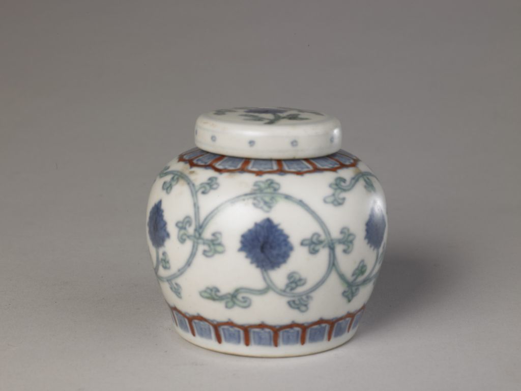 图片[1]-Imitation Colorful Sky shaped Lid Can-China Archive